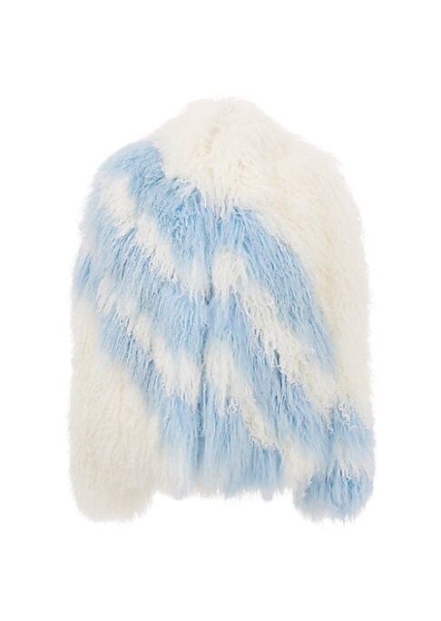 Striped Silk Goat Coat