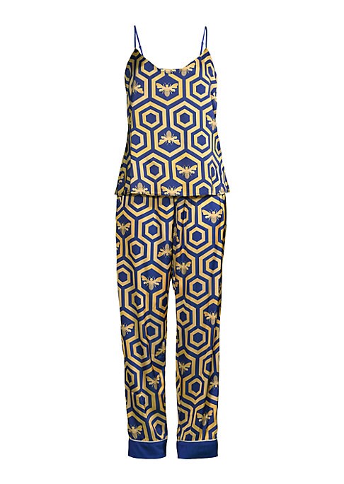 Honeycomb Satin Sleep Set