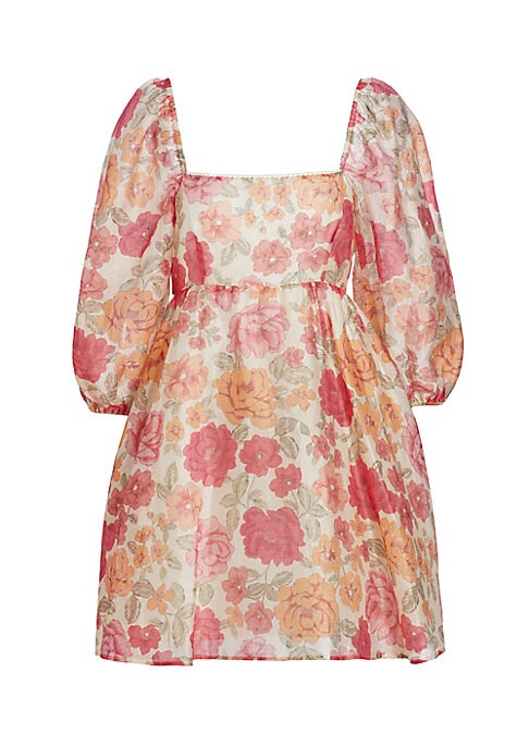 Floral Tie-Back Belle Dress