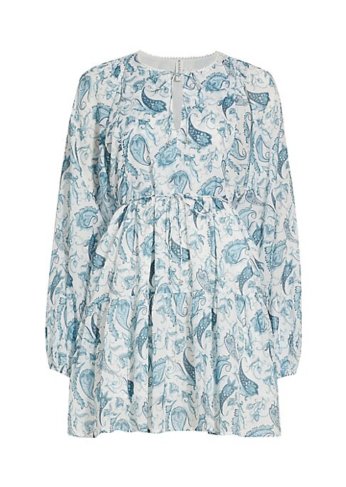 Paisley Puff Sleeve Dress