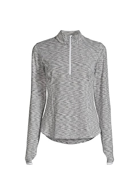Funnel Neck Zip Pullover