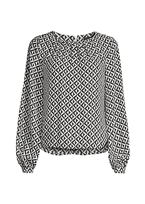 Chic Geometric Blouse