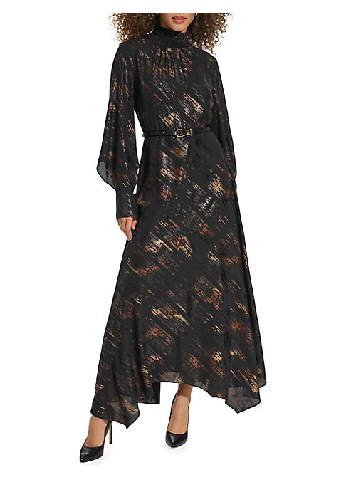 Metallic Smocked Dress