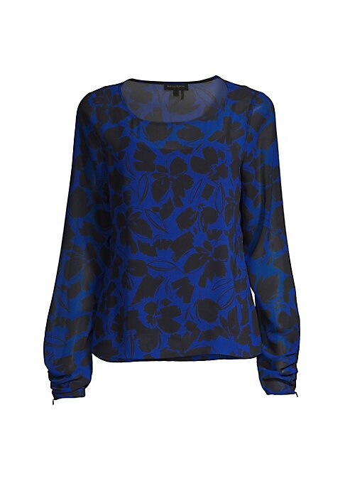 Floral Chiffon Cuff Top
