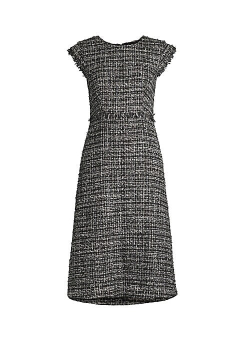 Tweed Elegance Midi Dress
