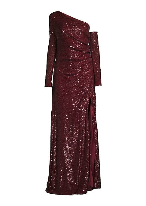 Glamorous Asymmetric Evening Dress