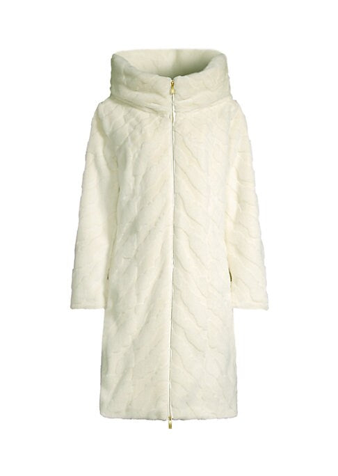 Plush Stand Collar Coat