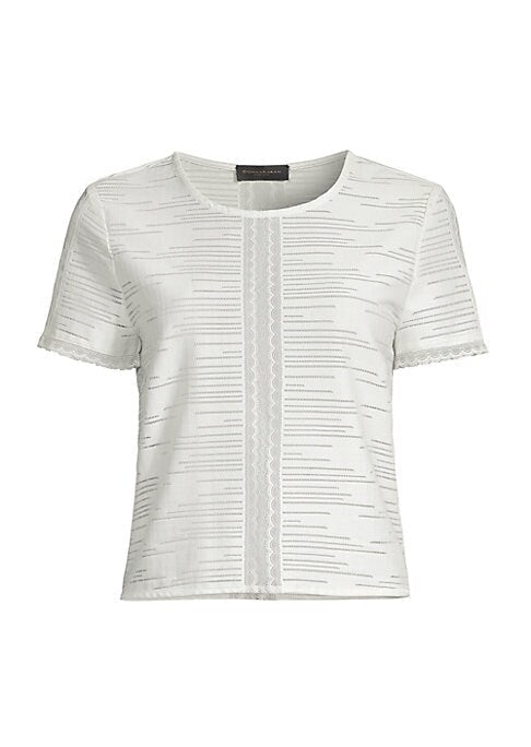 Lace-Trimmed Garden Blouse