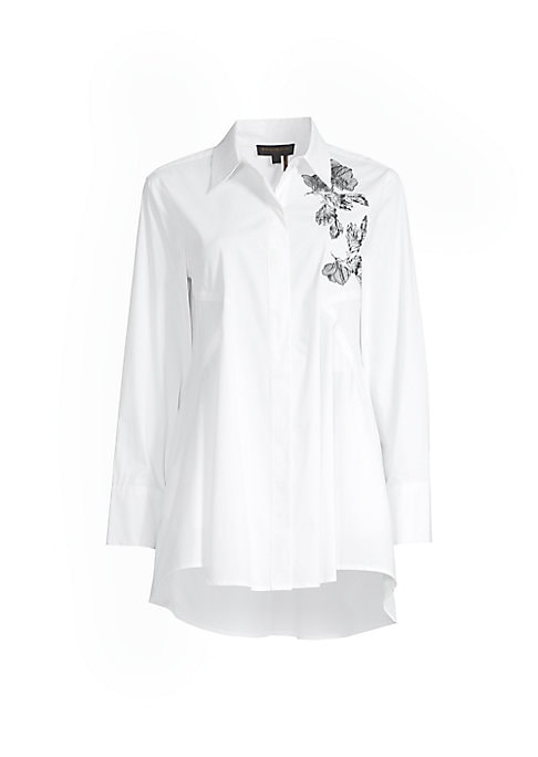 Floral Pleat Tunic Top
