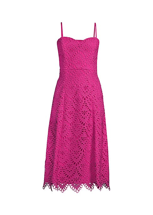 Lace Sweetheart Midi Dress