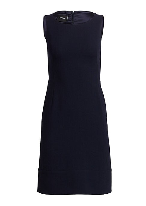 Elegant Wool Sheath Dress