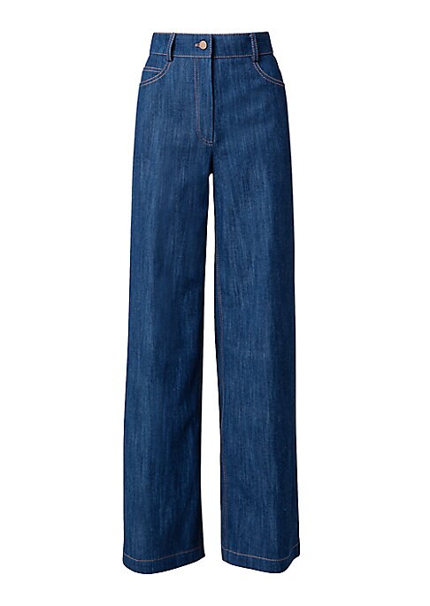 Chic High-Waisted Denim Pants