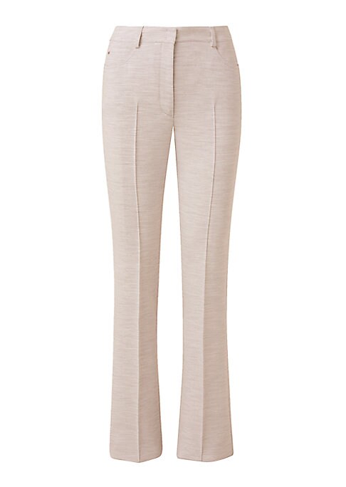 Pleated Slim Crepe Trousers