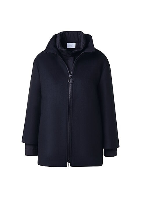 Chic Layered Wool Jacket