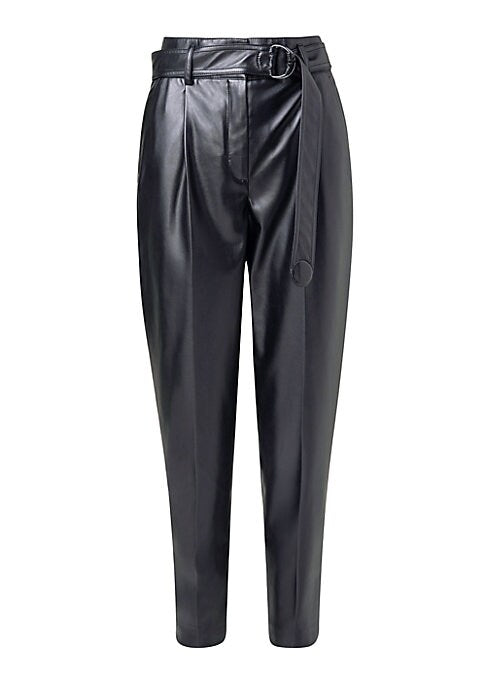 Chic Faux Leather Trousers