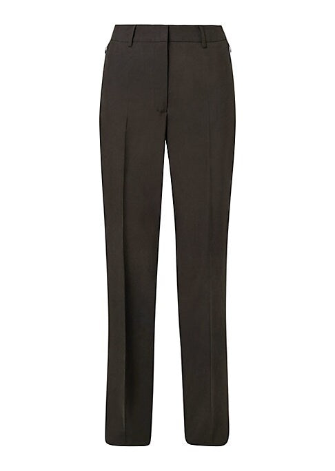 Silk Piped Straight Pants