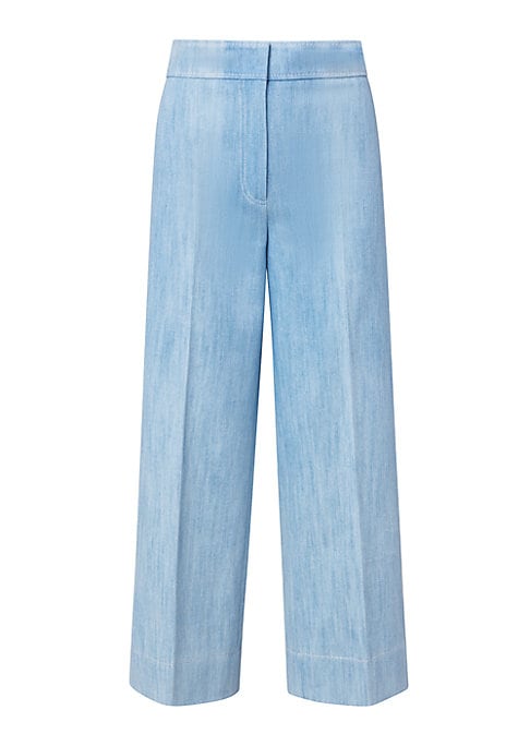 Chic Wide-Leg Crop Jeans