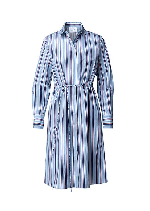 Striped Midi Shirt Dress