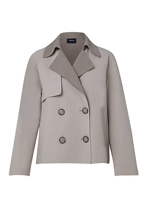 Chic Two-Tone Trench Coat