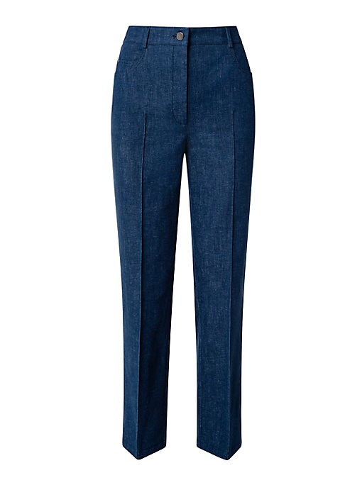 Chic Cropped Denim Pants