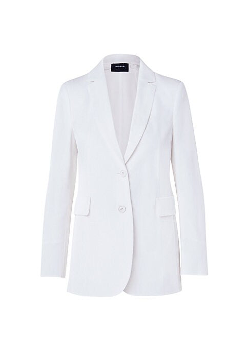 Silk Blend Double-Button Blazer