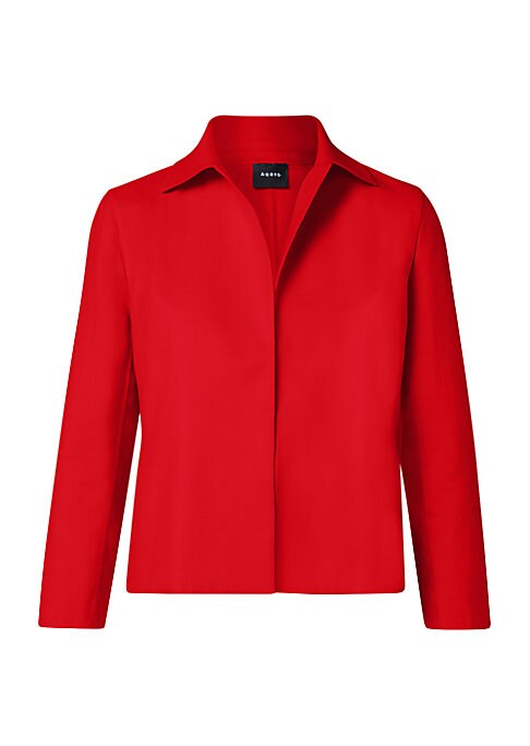 Chic Dual-Fabric Jacket