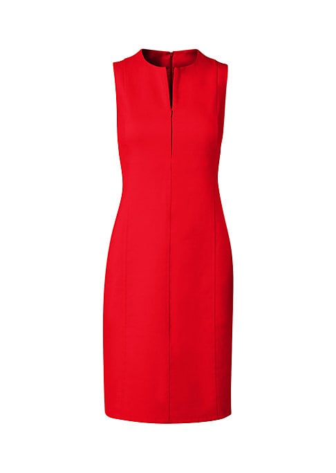 Silk Blend Paneled Dress