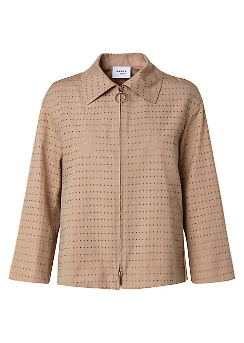 Chic Dot Poplin Jacket