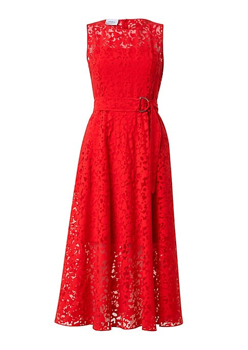 Vibrant Organza Midi Dress
