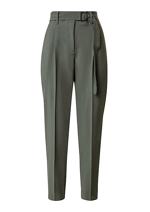 Chic Pleated Tapered Trousers