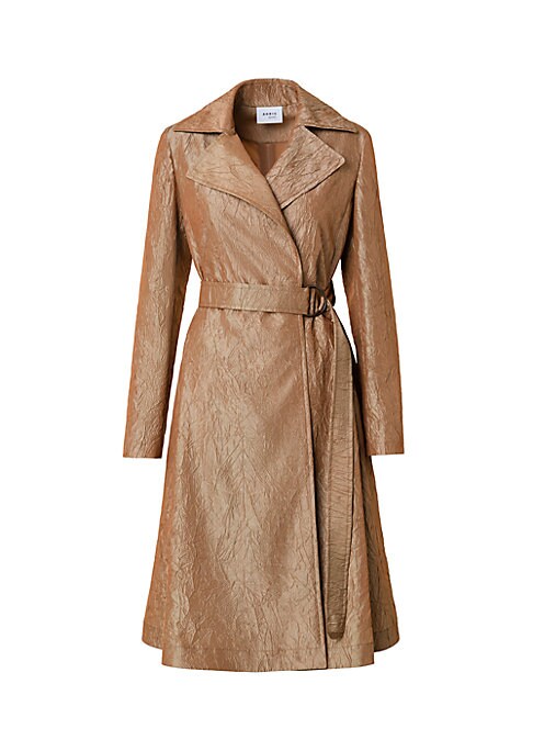 Chic Textured Trench Coat