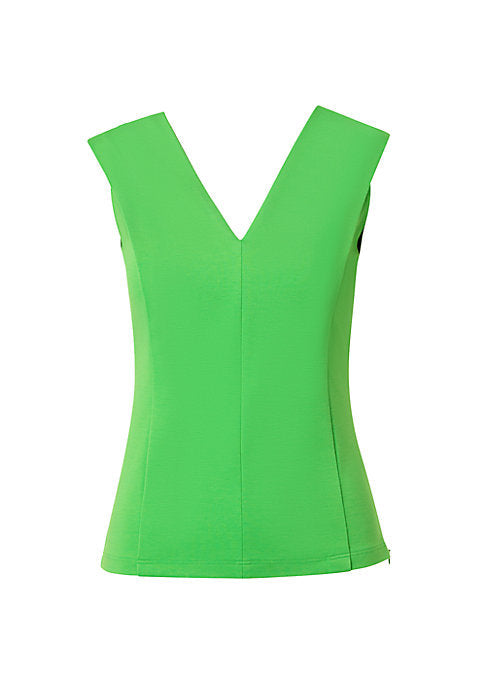 Pleated V-Neck Top