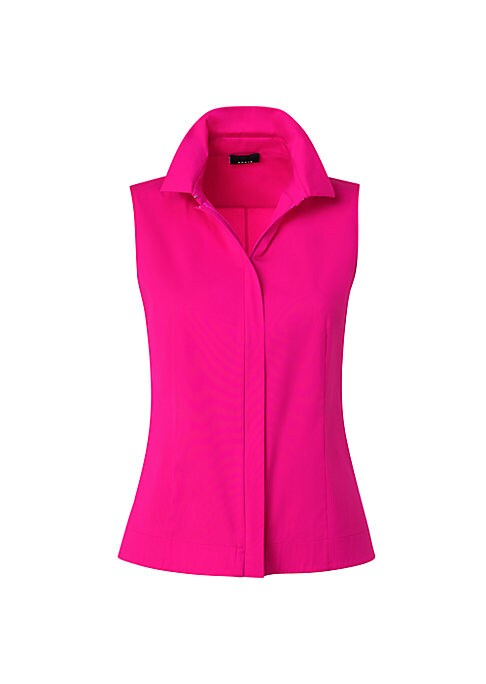 Chic Sleeveless Button Top