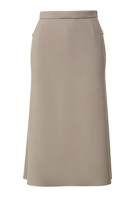 Sleek Back Godet Skirt