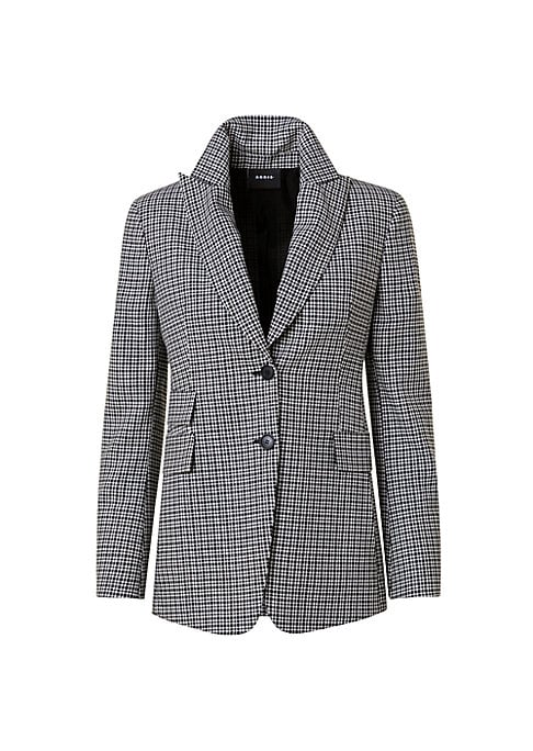 Chic Checkered Blazer