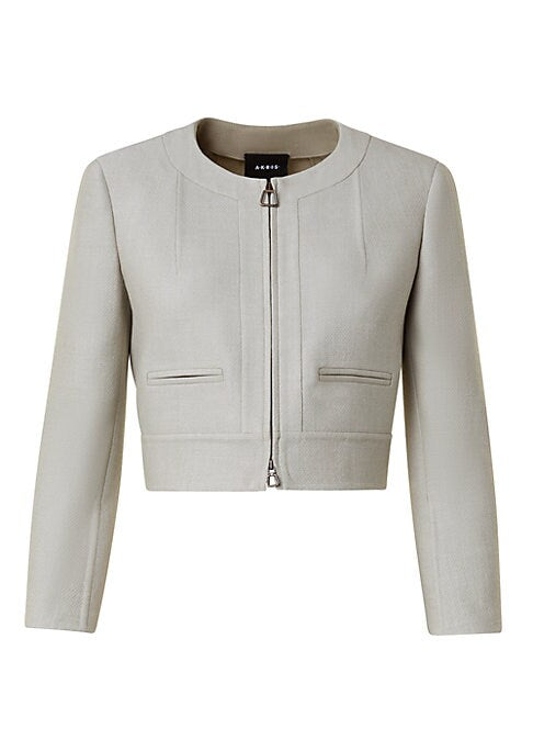Chic Zip Wool Jacket