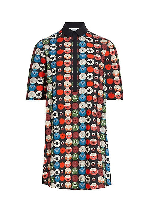 Edgy Record Mini Dress