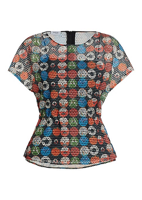 Cinch Back Mesh Top