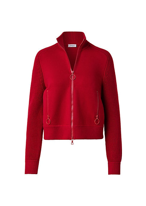 Chic Stretch Wool Bomber