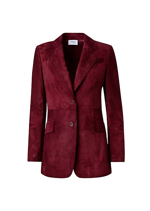 Luxe Suede Tailored Blazer