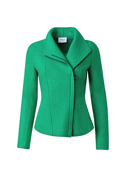 Sleek Wool Moto Jacket