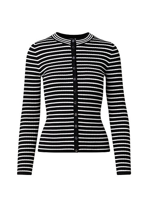 Wool Striped Cardigan