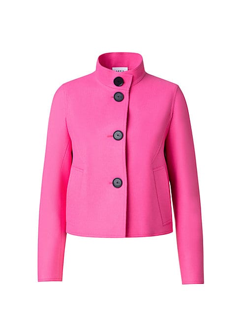Chic Wool Stand Jacket