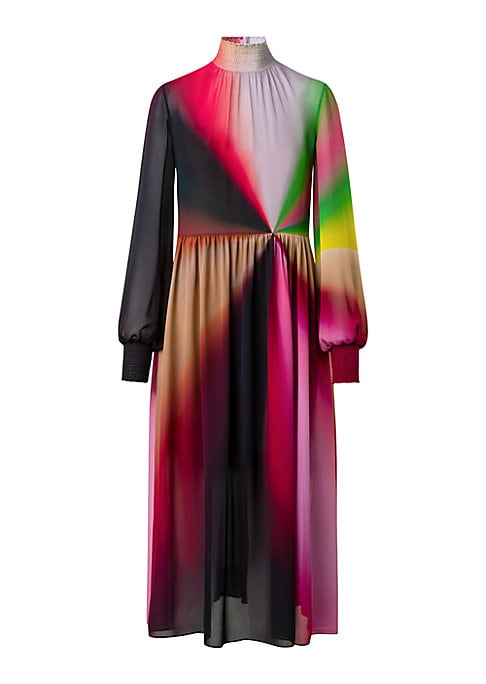Radiant Chiffon Midi Dress