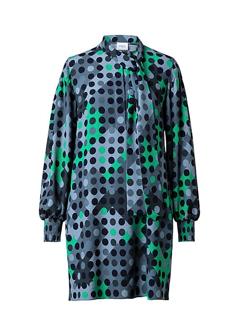 Dotty Balloon Sleeve Dress