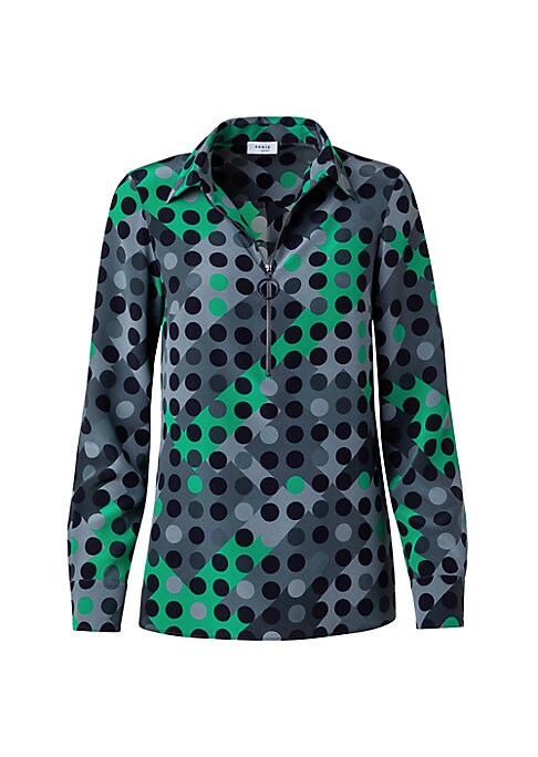 Chic Dot Print Blouse