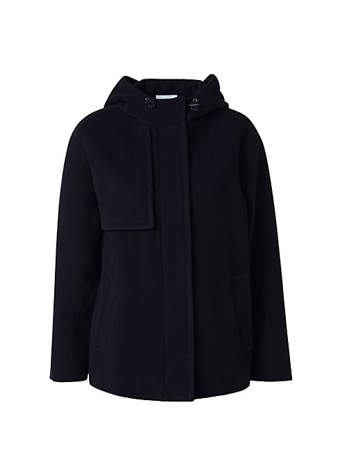 Chic Hooded Wool Coat