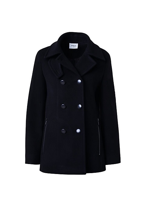 Cozy Double-Breasted Peacoat