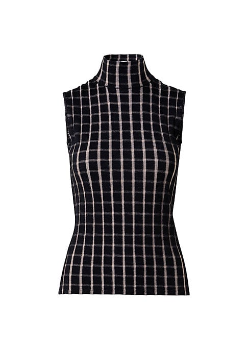 Chic Check Mock Top