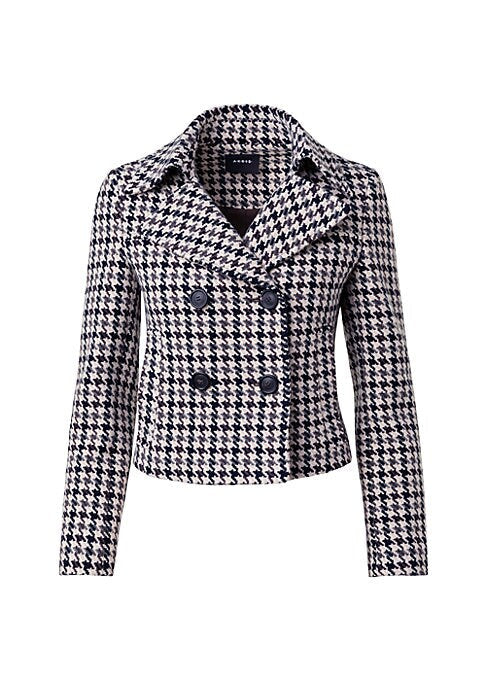 Wool Houndstooth Blazer